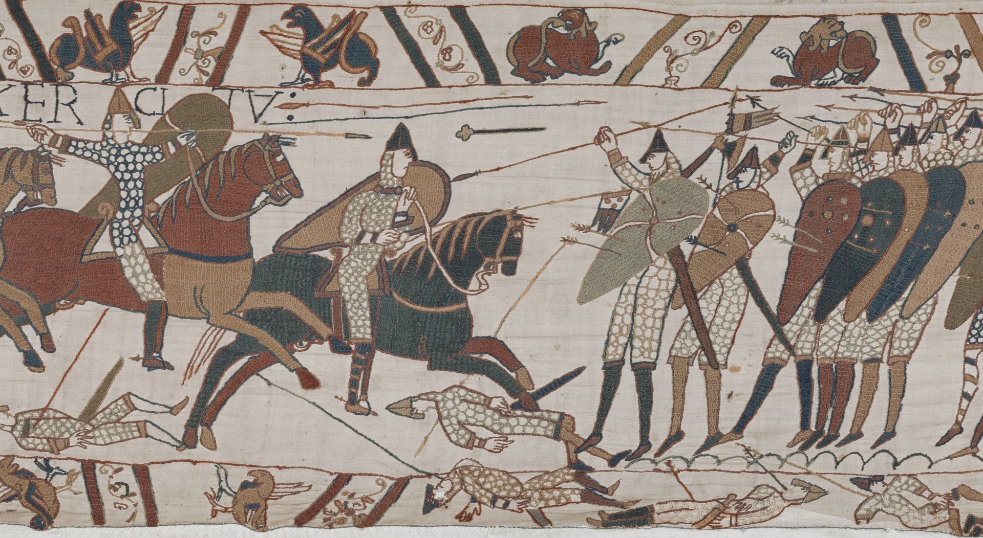 The Bayeux Tapestry — Scene 17: Shield Wall Clash at Hastings